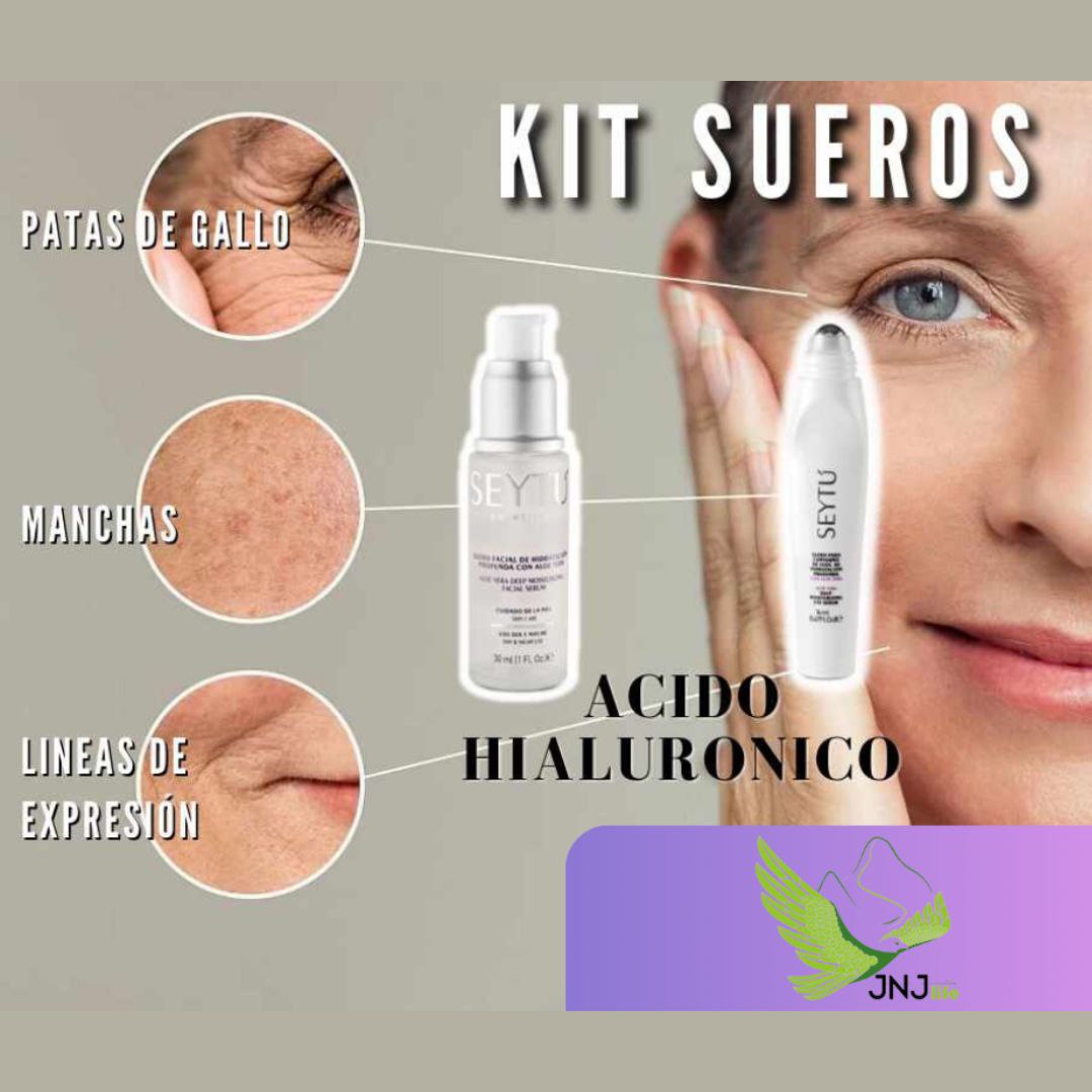 DÚO DE SUEROS FACIALES CON ACIDO HIALURÓNICO